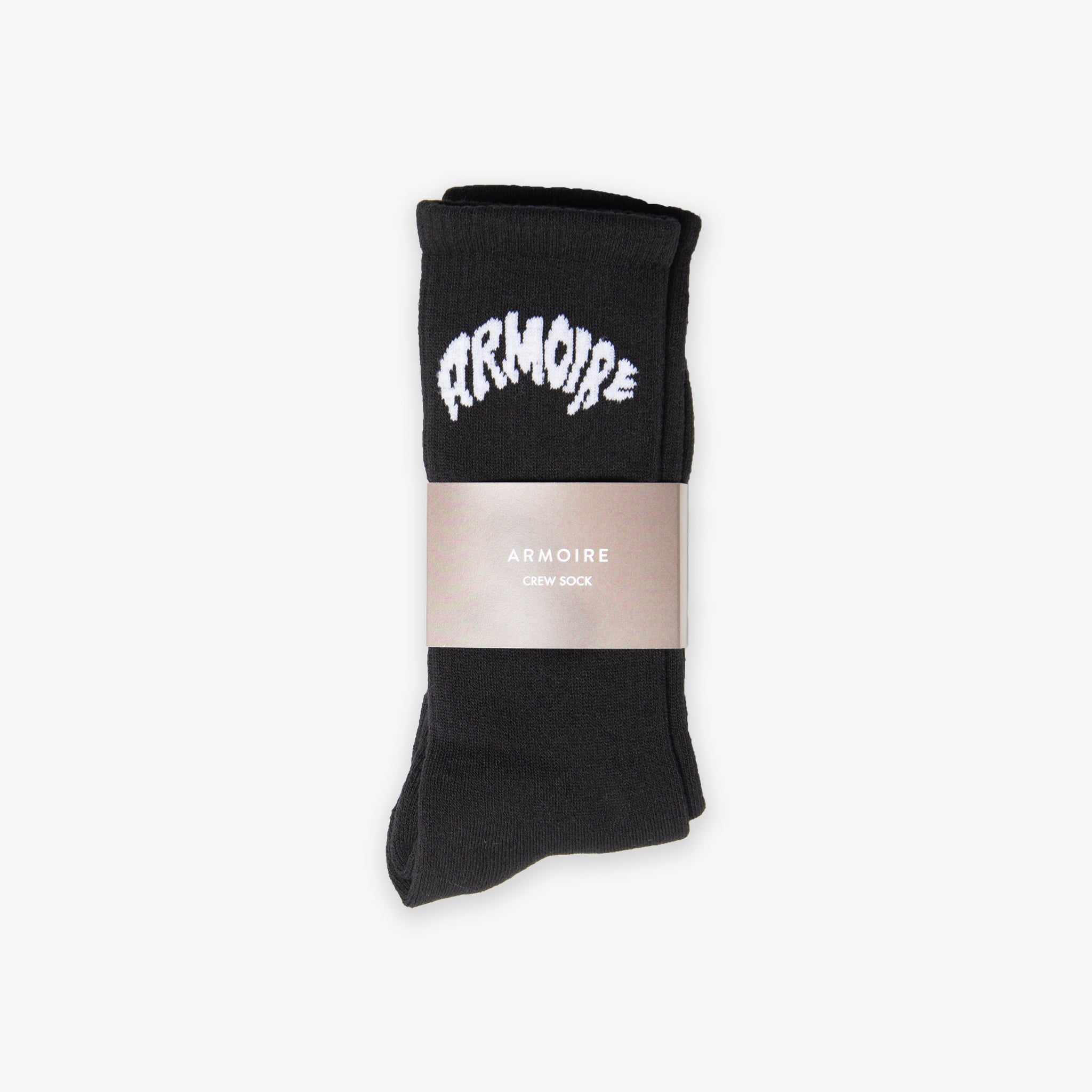 ARMOIRE Drip Crew Socks - Black