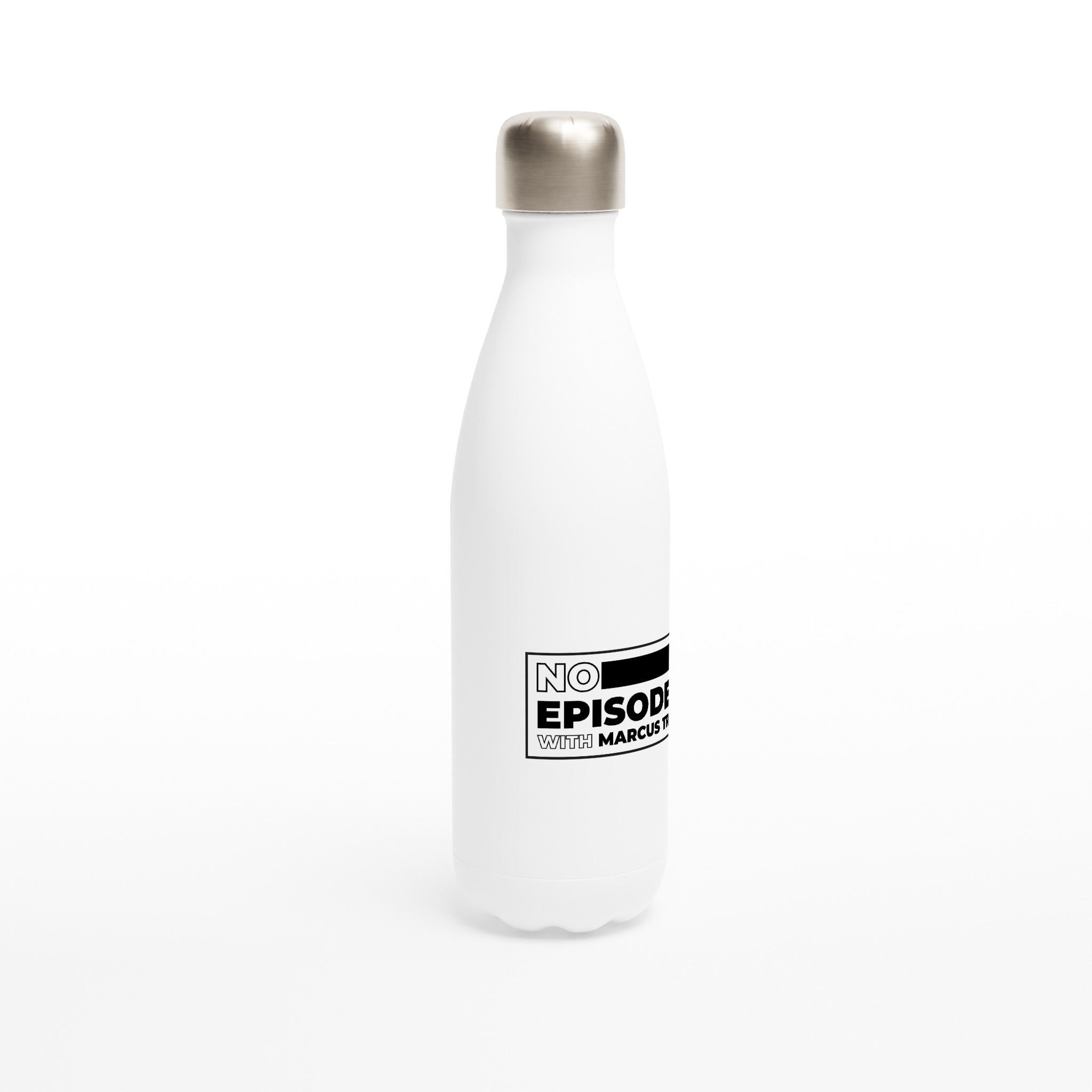 No Episodes White 17oz Stainless Steel Water Bottle