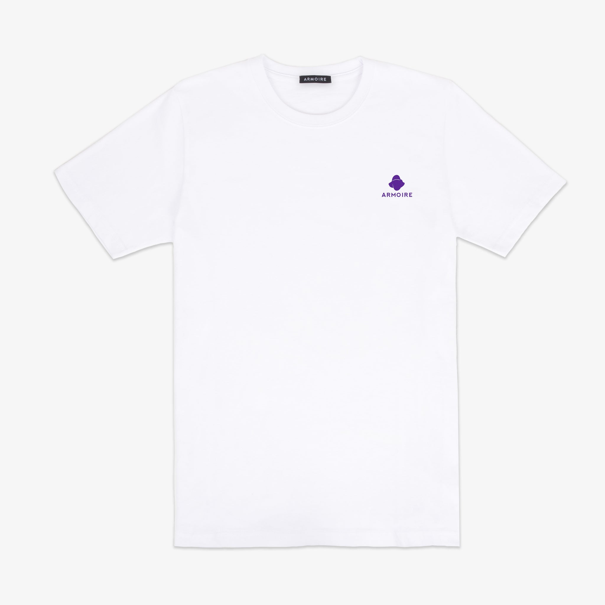 ARMOIRE Traveling Man Tee - White and Purple